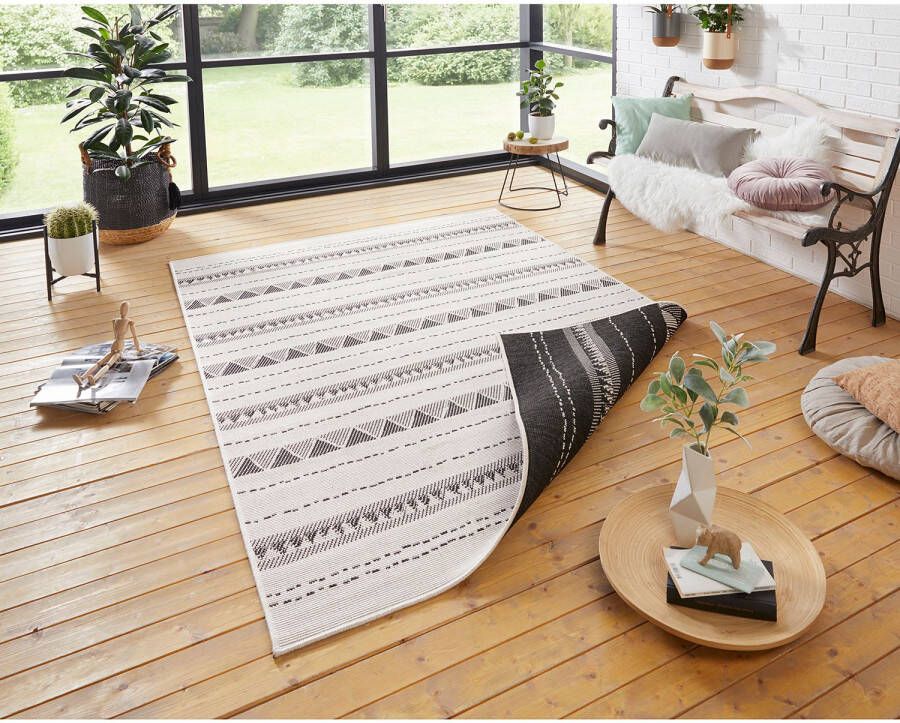 NORTHRUGS Vloerkleed Bahama's tweezijdig te gebruiken kleed Geschikt voor binnen en buiten weerbestendig balkon tuin woonkamer waterbestendig