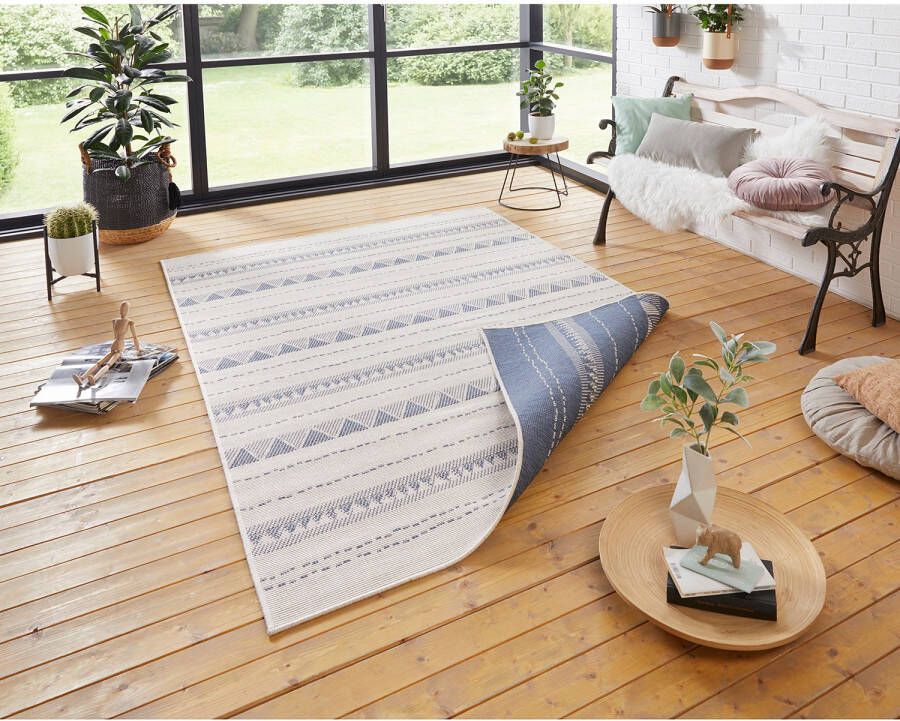 NORTHRUGS Vloerkleed Bahama's tweezijdig te gebruiken kleed Geschikt voor binnen en buiten weerbestendig balkon tuin woonkamer waterbestendig