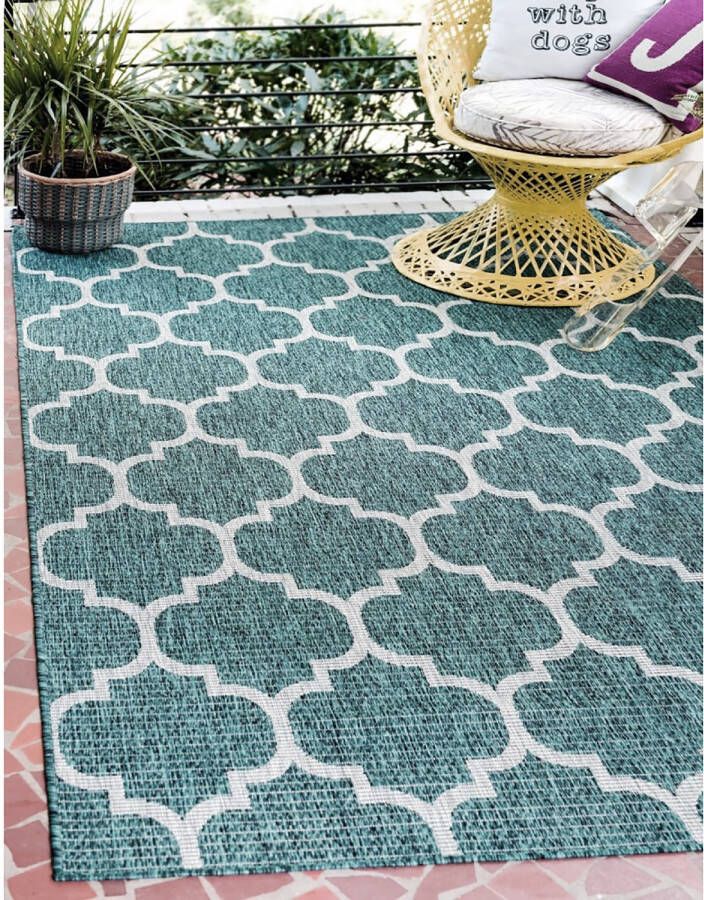 Myflair Möbel & Accessoires Vloerkleed Outdoor Crosses Platweefsel geschikt voor binnen en buiten