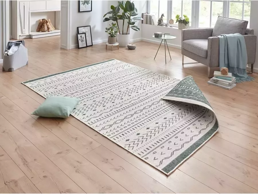HANSE Home Vloerkleed Kuba omkeerbaar tapijt Binnen- en buitengebruik weerbestendig balkon loper woonkamer waterbestendig - Foto 3