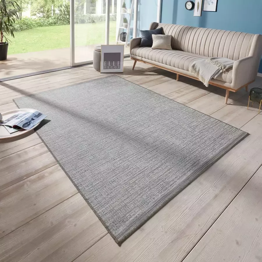 Elle Decoration Binnen & buiten vloerkleed Lens blauw 115x170 cm