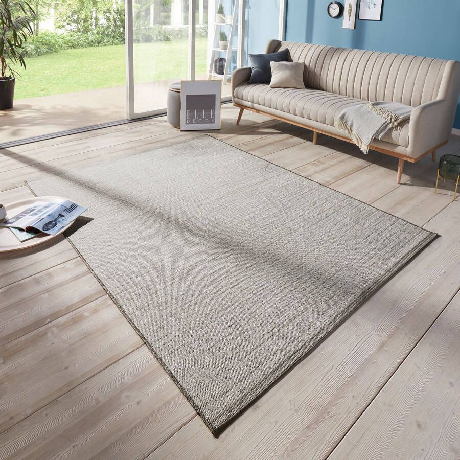 ELLE DECORATION Vloerkleed Lens Geschikt voor binnen en buiten slijtvast en gemakkelijk in onderhoud platweefsel