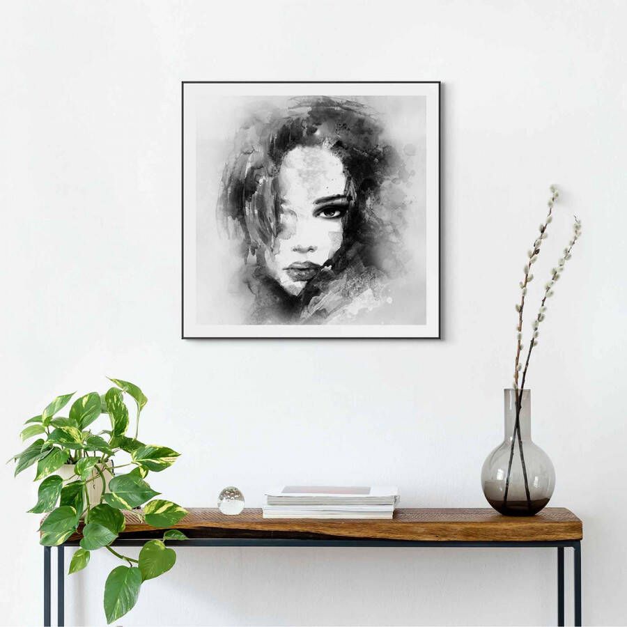 Home24 Ingelijste afbeelding Vrouw Abstract Reinders