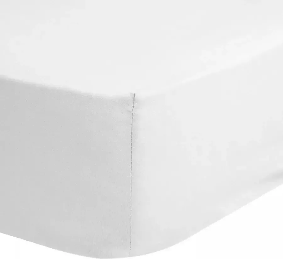 Good morning Hoeslaken Jersey Spannbettlaken 100% katoen jersey volledige elastiek tot 25 cm hoogte 90 100x200 wit (1 stuk)