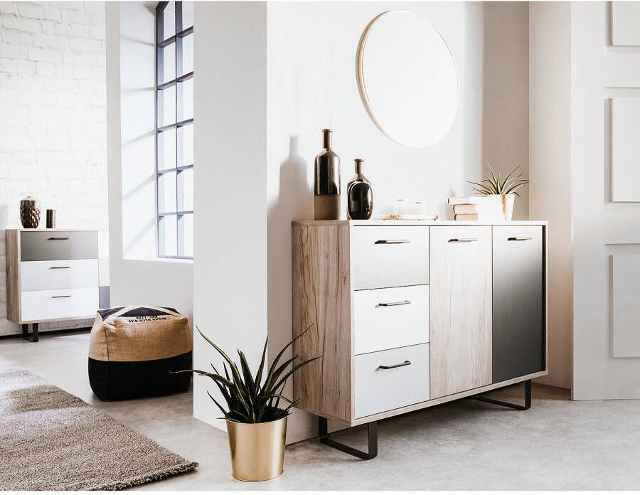 Finori Commode Grijs 118x35x86 cm - Foto 2