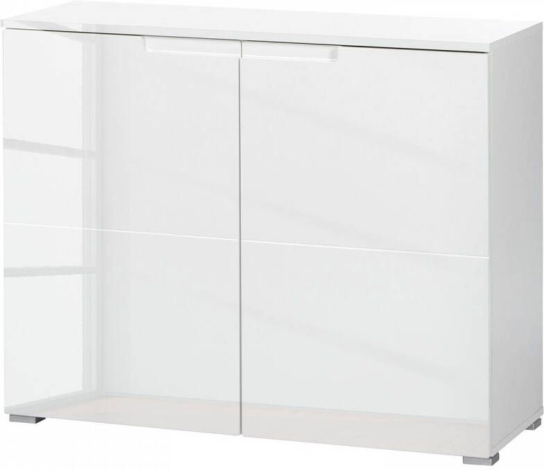 Emob Commode Peso 2 deuren wit Woonkamerkasten Wit MDF Woonkamerkasten Op voorraad - Foto 2