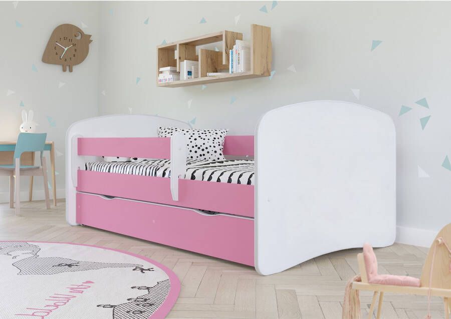 Kocot Kids Bed babydreams roze zonder patroon met lade zonder matras 140 70 Kinderbed Roze