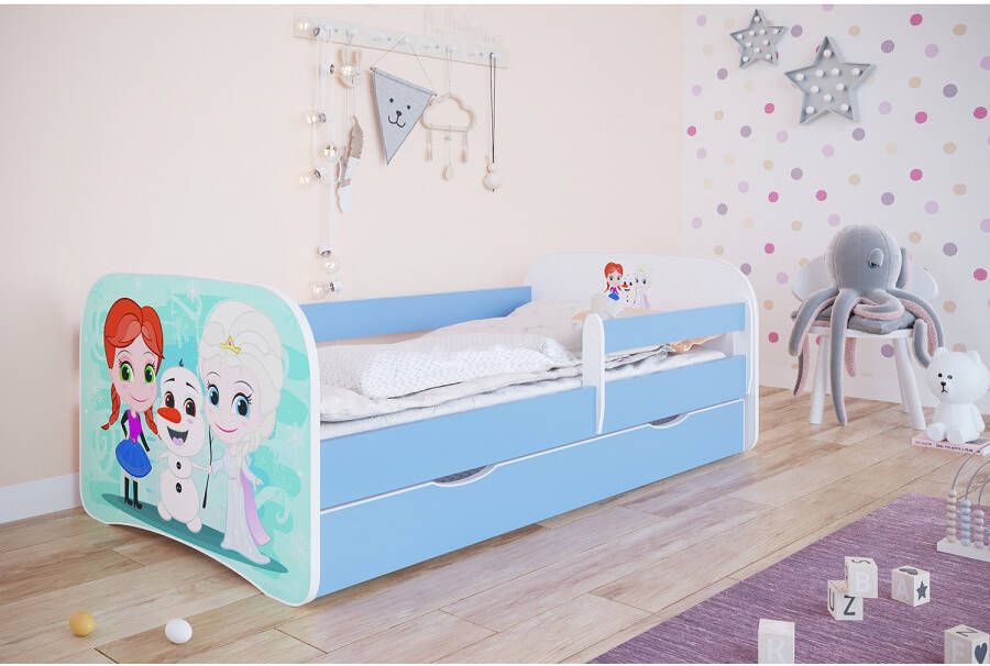 Kocot Kids Bed babydreams blauw Frozen met lade met matras 140 70 Kinderbed Roze