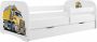 Kocot Kids Bed babydreams wit vrachtwagen met lade met matras 160 80 Kinderbed Wit - Thumbnail 1