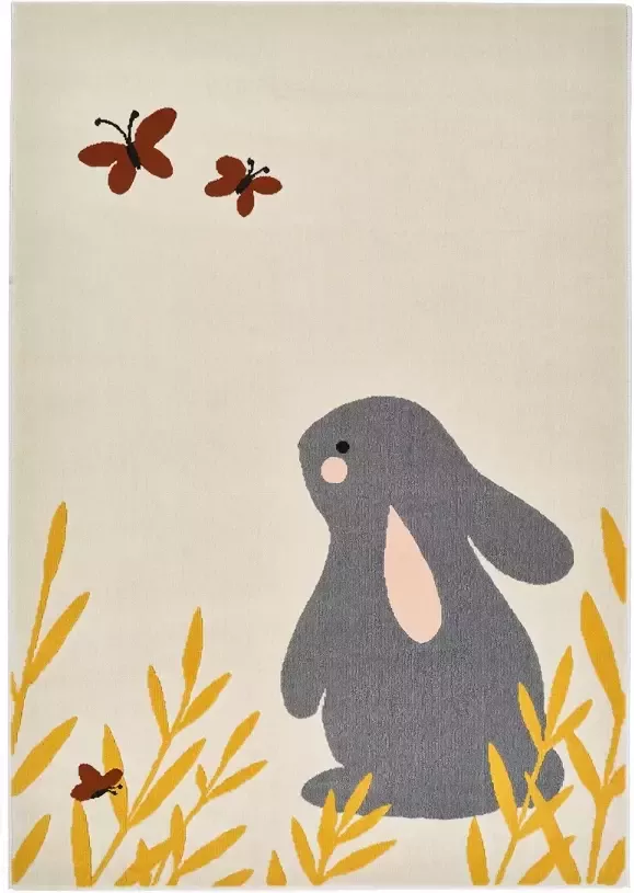 Hanse Home Kinderkamer vloerkleed Bunny Lottie crème 120x170 cm