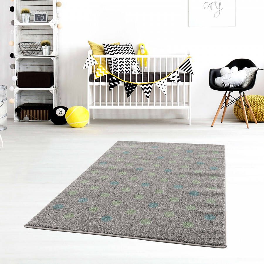 Livone Tapijt 120 cm x 180 cm Happy Rugs Confetti Grijs Munt