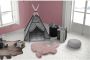 Lovely Kids hoogpolig vloerkleed in konijnvorm Roze 80cm x 90cm - Thumbnail 1