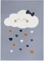 Hanse Home Kindervloerkleed wolken Happy grijs 160x220 cm - Thumbnail 2