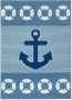 Tapeso Kindervloerkleed anker Sea blauw 160x220 cm - Thumbnail 2