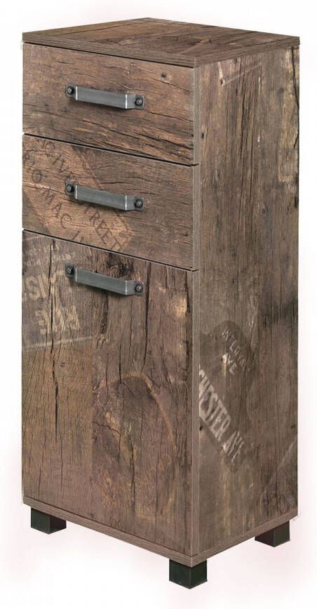 Schildmeyer Onderkast Milan Breedte 40 5 cm met 1 deur 2 laden & metalen handgrepen - Foto 2