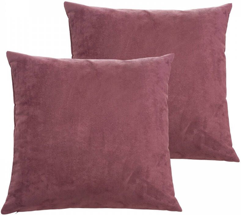 Gözze Kussenovertrekken Alcatraz in suede-look (2 stuks) - Foto 2