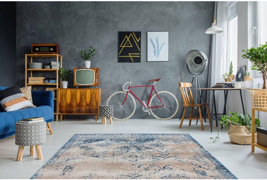 ARTE ESPINA Vloerkleed Antigua 525 Franjes tapijt in vintage-ontwerp schitterend kleurenspel - Foto 2