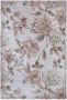 Tapeso Vloerkleed bloemen Aubusson Jardin roze crème 80x150 cm - Thumbnail 1
