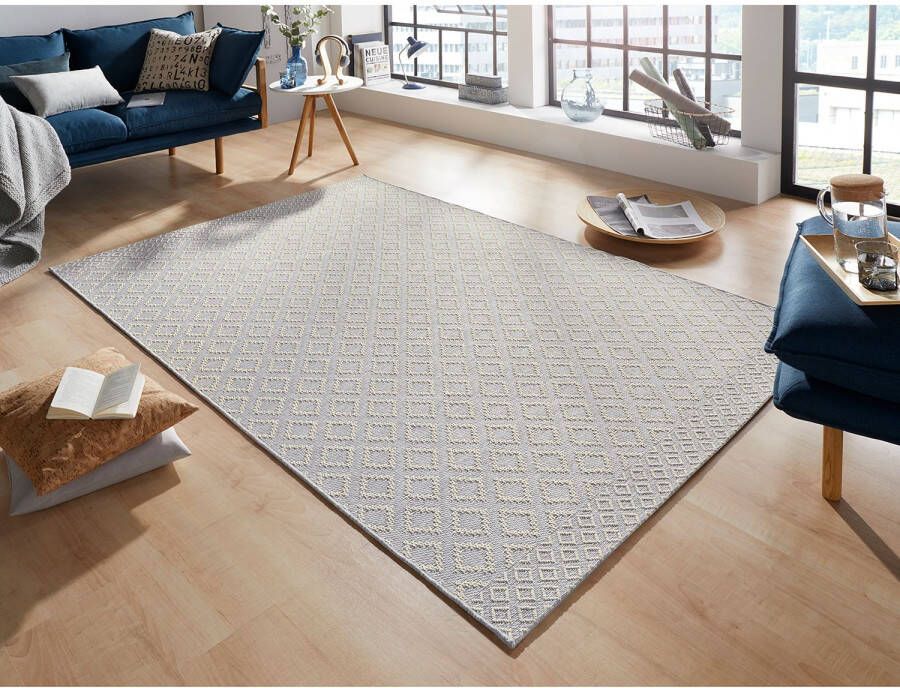 Zala Living Modern vloerkleed ruiten Avenue grijs 194x290 cm