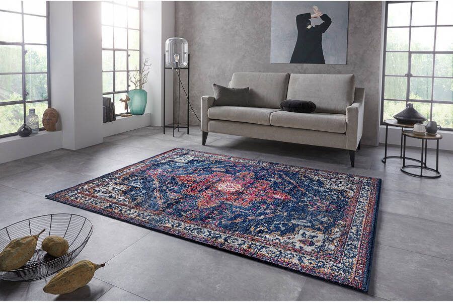 NOURISTAN Vloerkleed Azrow Korte pool oriënt-look used look volle kleuren