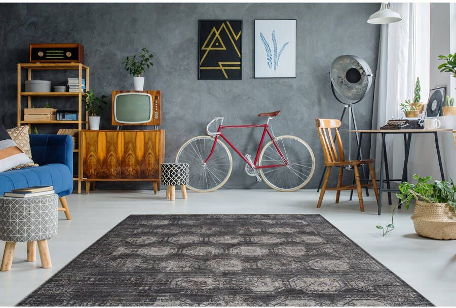 Arte Espina Baroque 200 x 290 cm Vloerkleed Antraciet 700