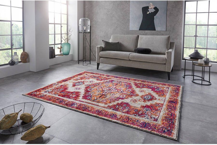 Nouristan Vintage vloerkleed Daber framboosrood 120x170 cm