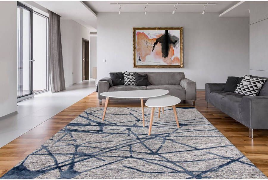 Home24 Laagpolig vloerkleed Damast Frozen Arte Espina