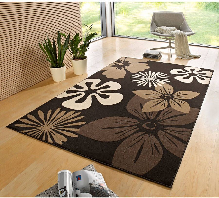 Hanse Home Modern vloerkleed bloemen Flora bruin 160x230 cm