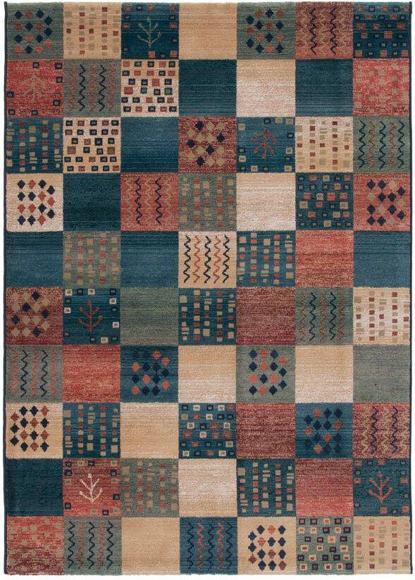 THEKO Vloerkleed Gabiro 2274 Korte pool patchworkdesign woonkamer