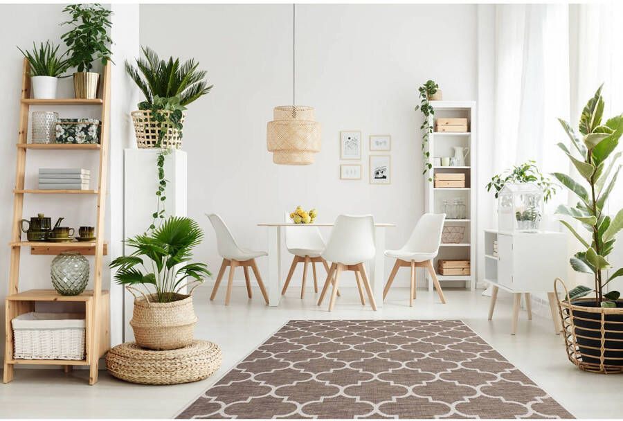 Lalee Laagpolig vloerkleed (gevlochten) geschikt voor Indoor Outdoor 80 x 230 Beige - Foto 2