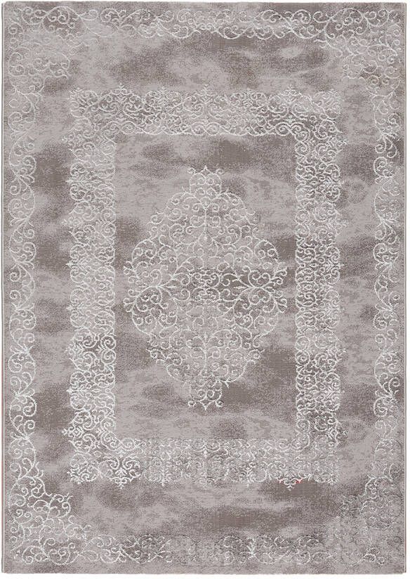 Salery Home Vloerkleed- modern laagpolig vloerkleed tapijtenloods Lara donkergrijs geodriehoek patroon 120x170 cm - Foto 4