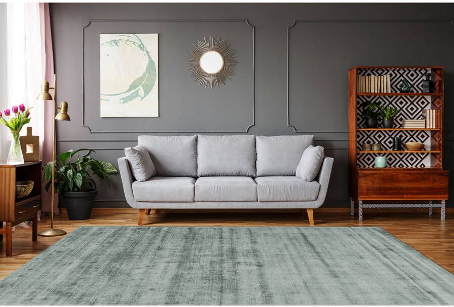 Kayoom Groen vloerkleed 120x170 cm Effen A-symmetrisch patroon Modern - Foto 2