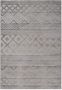Salery Home Vloerkleed- Oosters tapijt Luxury Reliëfstructuur woonkamer geodriehoek patroon grijs 160x230 cm - Thumbnail 1