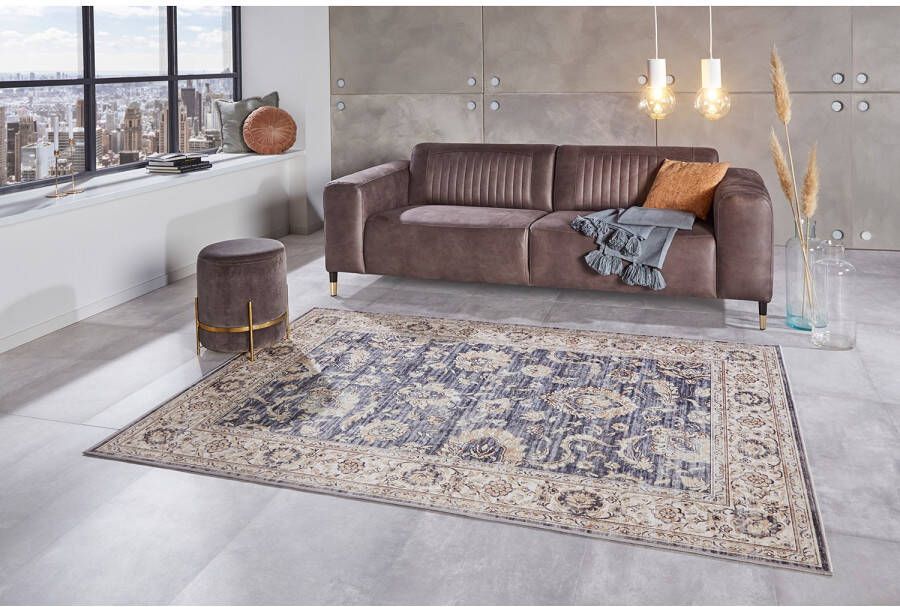 Tapeso Vintage vloerkleed Orient blauw 200x290 cm