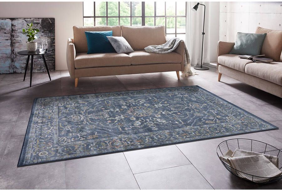 NOURISTAN Vloerkleed Modasa Viscose oriënt design zijde look woonkamer slaapkamer werkkamer slijtvast onderhoudsarm