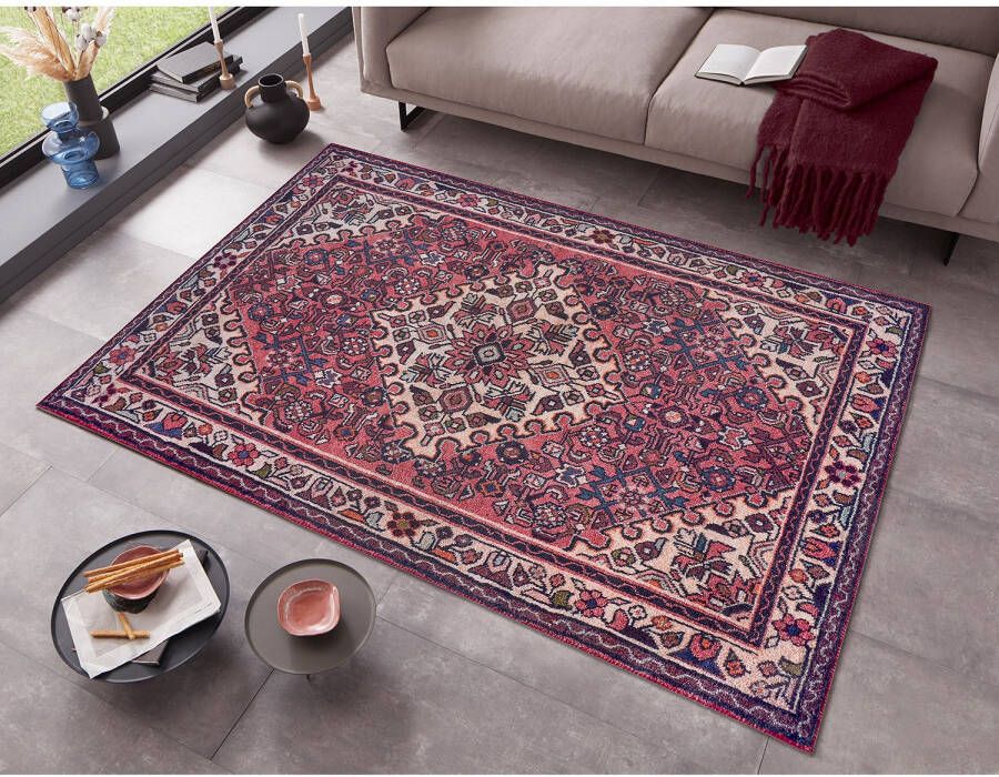 Nouristan Oosters vloerkleed Muran Heriz crème rood 120x160 cm
