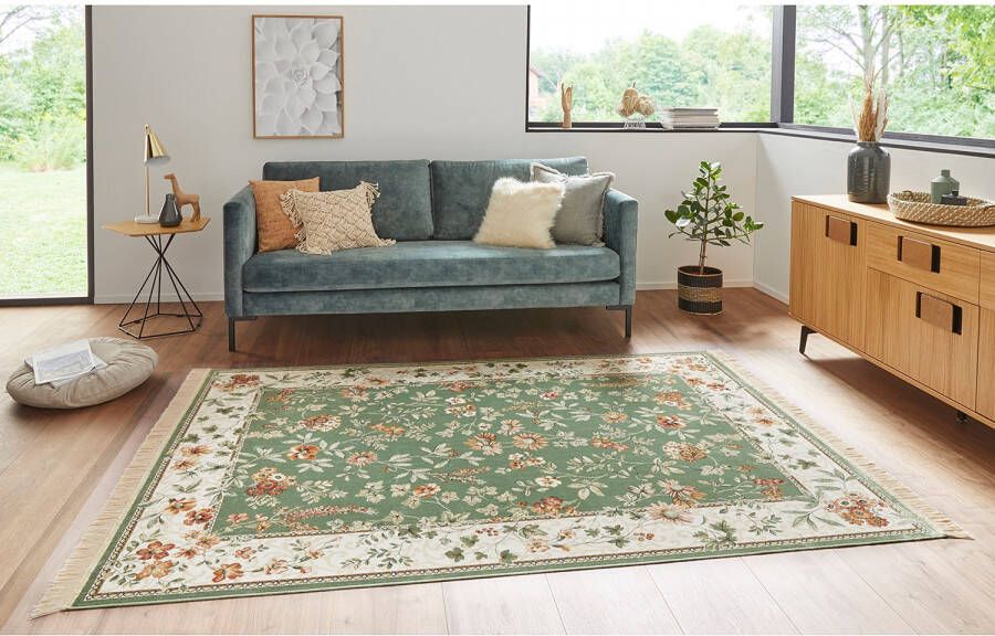HANSE Home Vloerkleed Orient Flowers Korte pool met franjes Orient woonkamer slaapkamer eetkamer - Foto 4