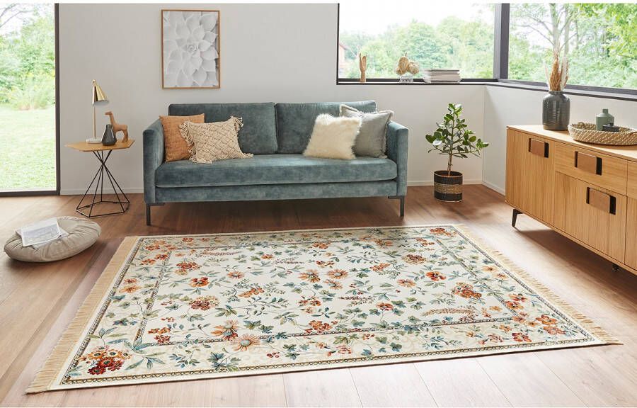 HANSE Home Vloerkleed Orient Flowers Korte pool met franjes Orient woonkamer slaapkamer eetkamer - Foto 6