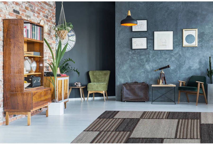 Kayoom Vloerkleed Phoenix 112 Subtiele jacquard-tapijt vlakpolig van onderhoudsvriendelijke materialen