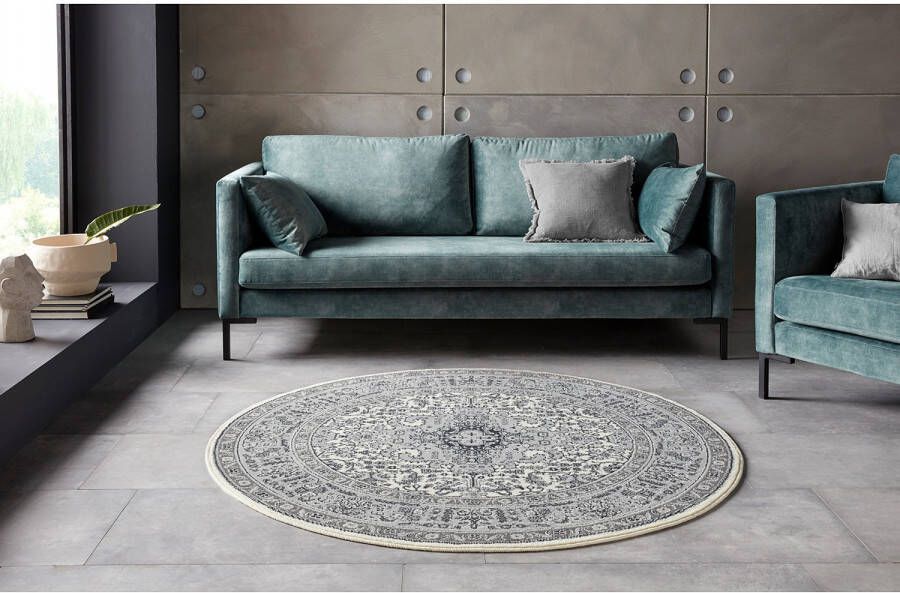 NOURISTAN Vloerkleed Skazar Isfahan Korte pool oriënt vloerkleed vintage eetkamer woonkamer hal - Foto 2