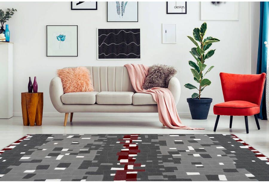 Kayoom Multicolor vloerkleed 200x290 cm Symmetrisch patroon A-symmetrisch patroon Modern - Foto 2