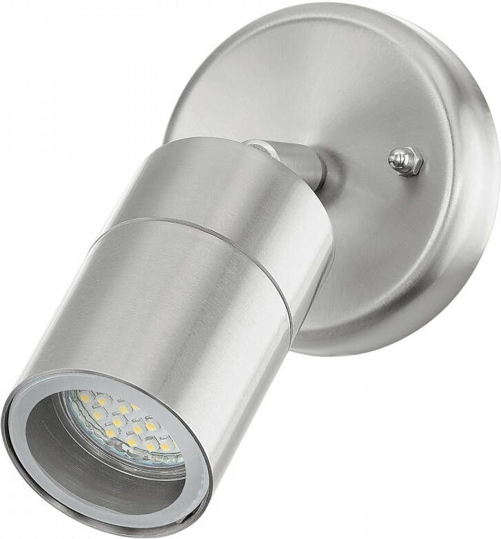 EGLO Ledwandlamp voor buiten STOCKHOLM1 spot wandspot buitenlamp roestvrij staal zilver IP44 (1 stuk) - Foto 10