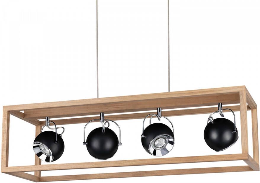 SPOT Light Led-hanglamp ROY Hanglamp inclusief ledverlichting eikenhout kabel in te korten - Foto 3