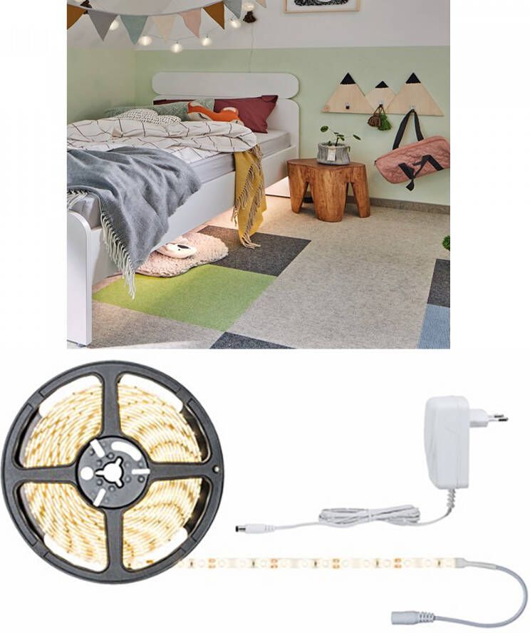 Paulmann Led-strepen SimpLED Strip Set 5m 17W 230 12V DC Wit Metaal Kunststof (1 stuk)