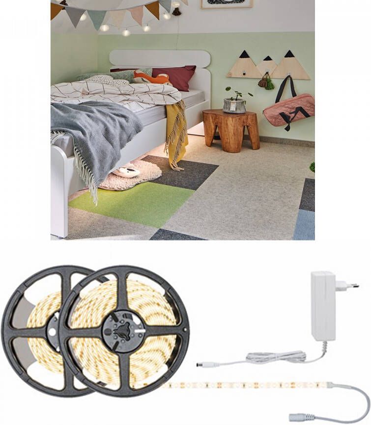 Paulmann Led-strepen SimpLED Stripe Set 7 5m 20W 230 12V DC Wit Metaal Kunststof (1 stuk)