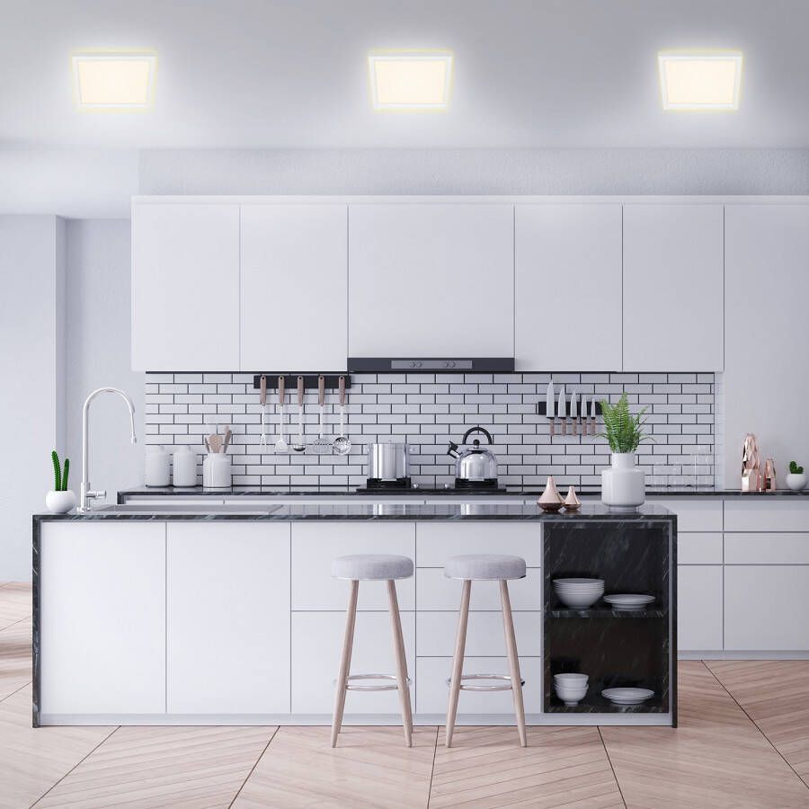 Briloner Leuchten Led-plafondlamp CADRE