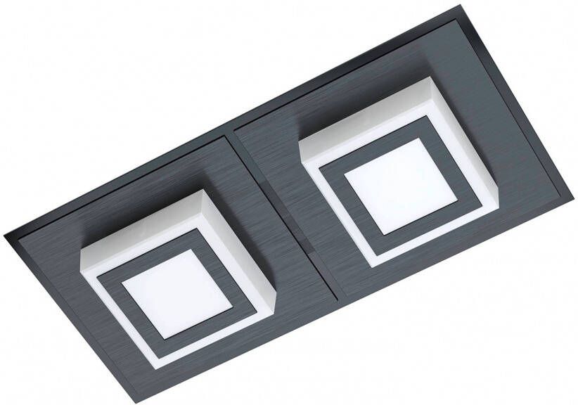 EGLO Masiano 1 Plafond- en Wandlamp LED 25 cm Zwart - Foto 1
