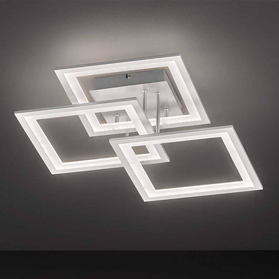 Wofi Plafondlamp Modesto Zilver 51 cm online kopen