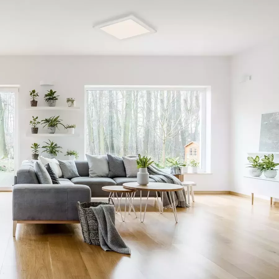 Home24 LED plafondlamp Piatto Briloner