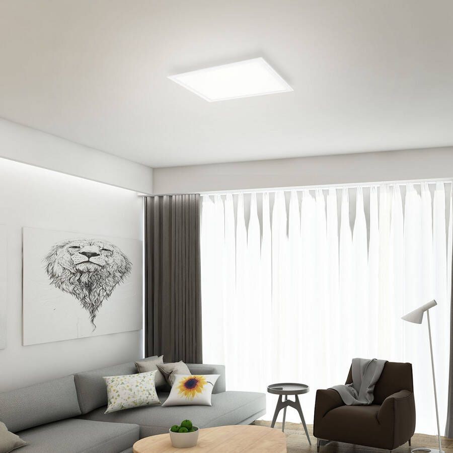 Home24 LED plafondlamp Piatto Briloner